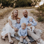 Familie beim Fotoshooting im Havelland